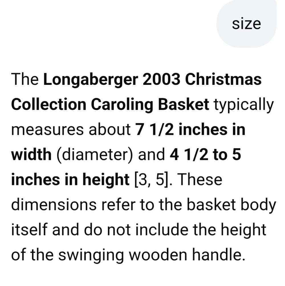 Longaberger Vintage 2003 Christmas Collection Caroling Basket With Both Linings